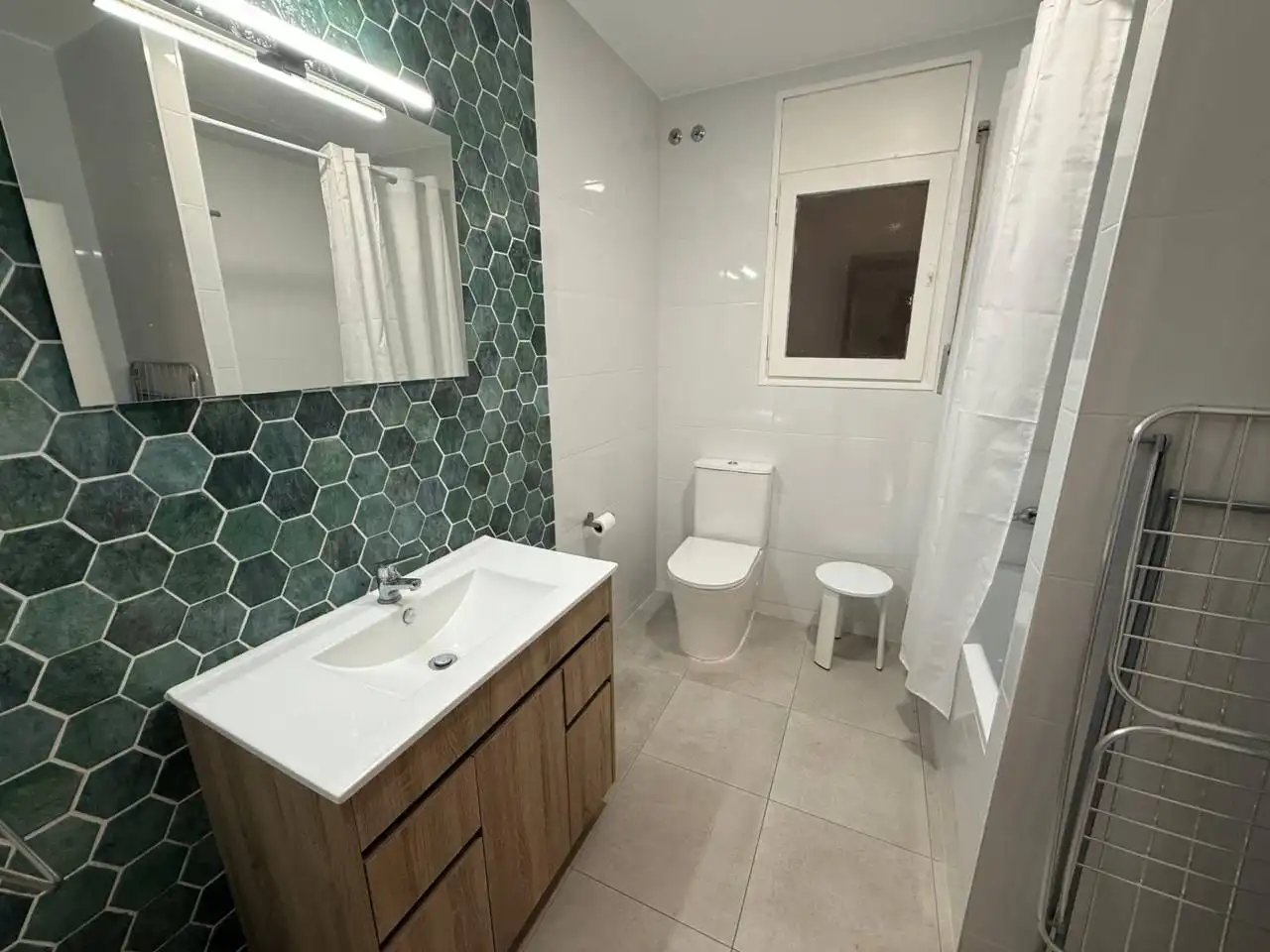 Baño de Piso de alquiler en Igualada con Terraza, Amueblado y Balcón
