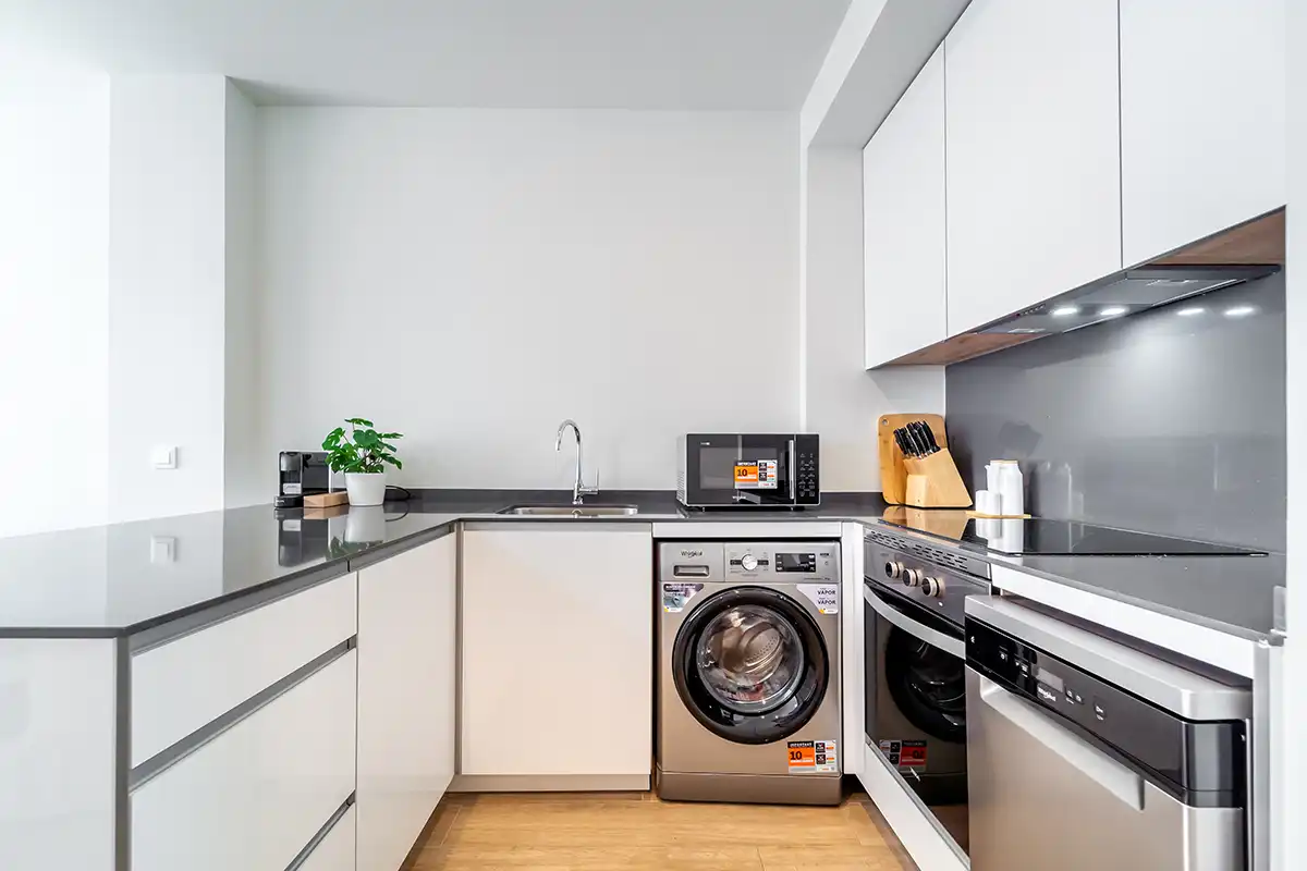 Küche von Wohnung zur Miete in Madrid mit Klimaanlage, Heizung und Abstellraum