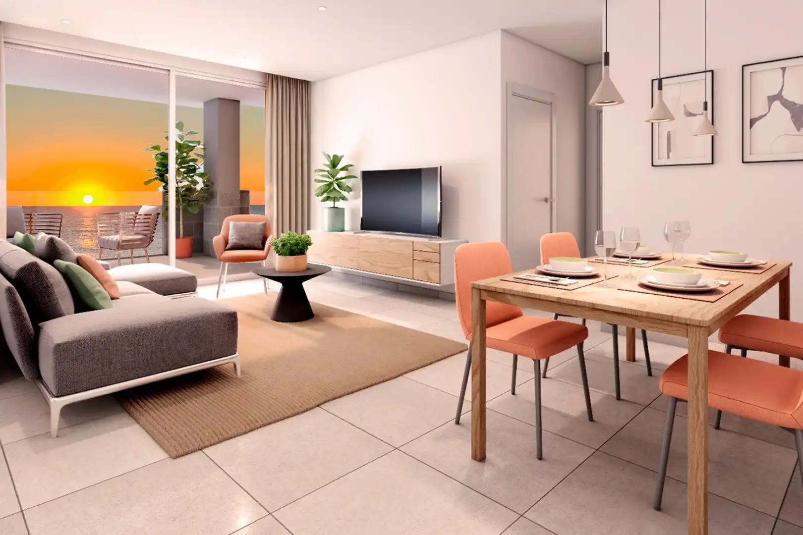 Living room of Flat for sale in Tomás Maestre