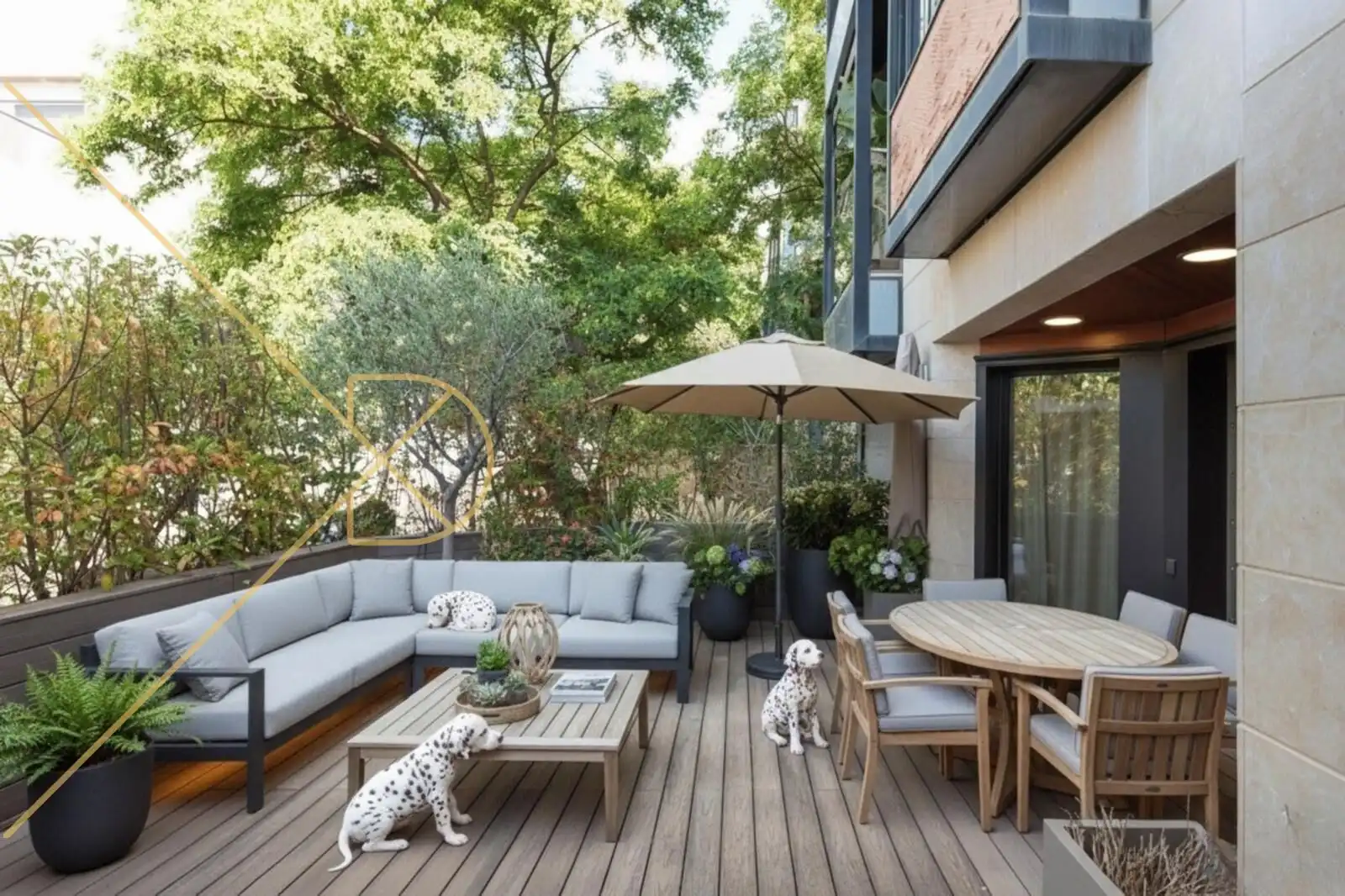 Terrassa de Casa o xalet en venda en Barcelona amb Aire condicionat, Calefacció i Parquet