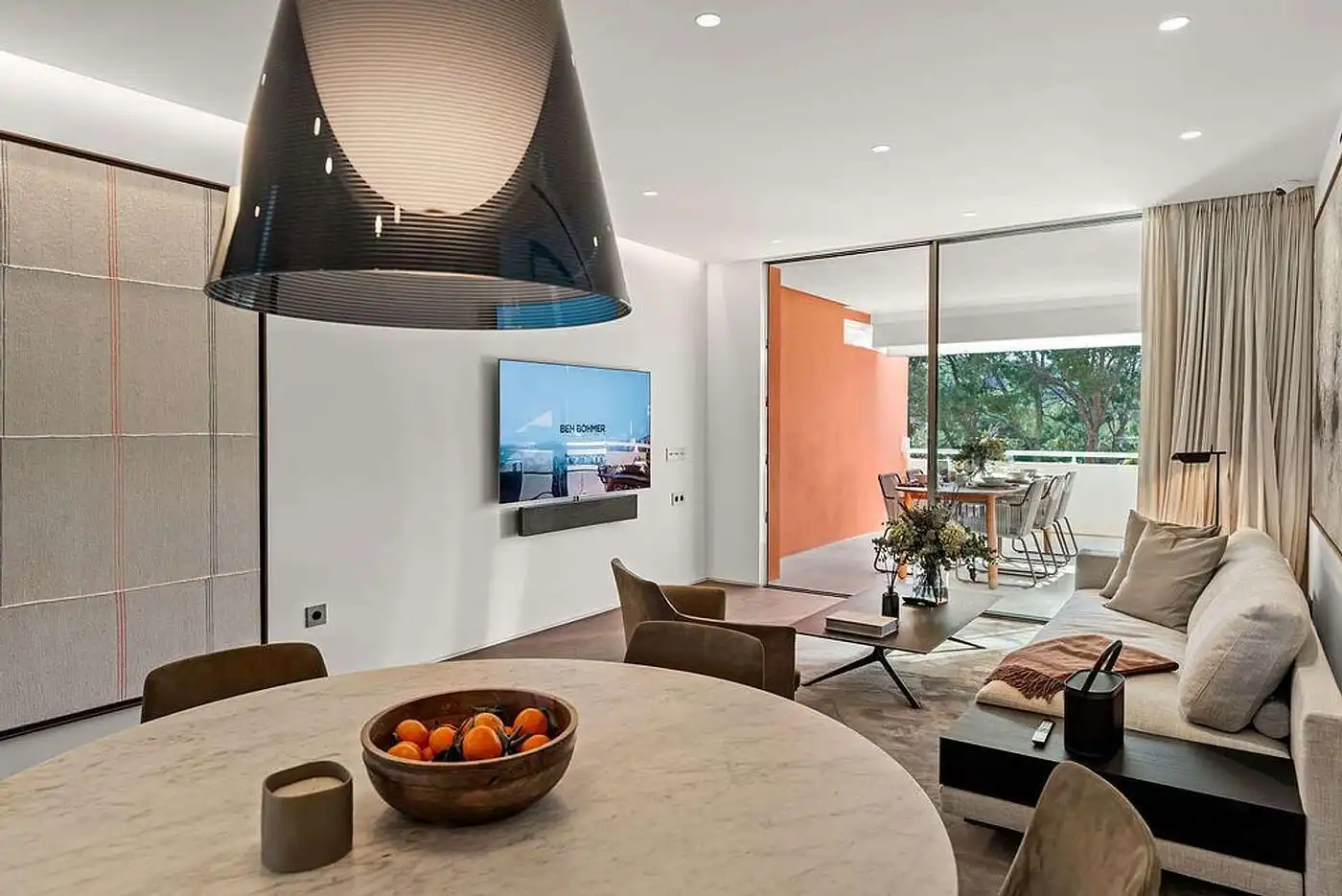 Sala d'estar de Apartament en venda en Calvià amb Aire condicionat, Calefacció i Jardí privat