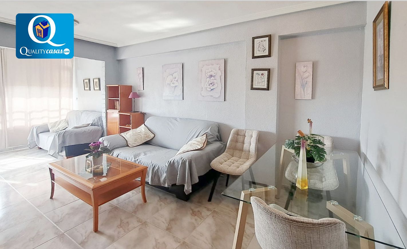 Living room of Flat to rent in Alicante / Alacant  with Community pool