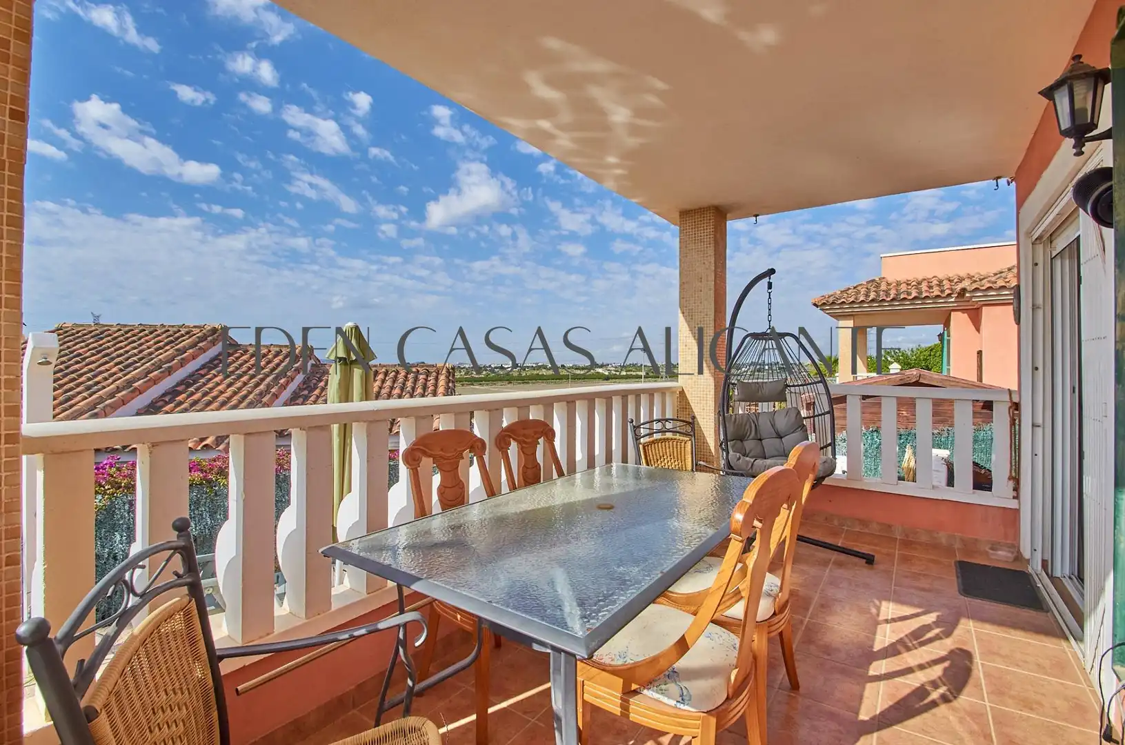 Terrassa de Casa o xalet en venda en Mutxamel amb Aire condicionat, Jardí privat i Terrassa