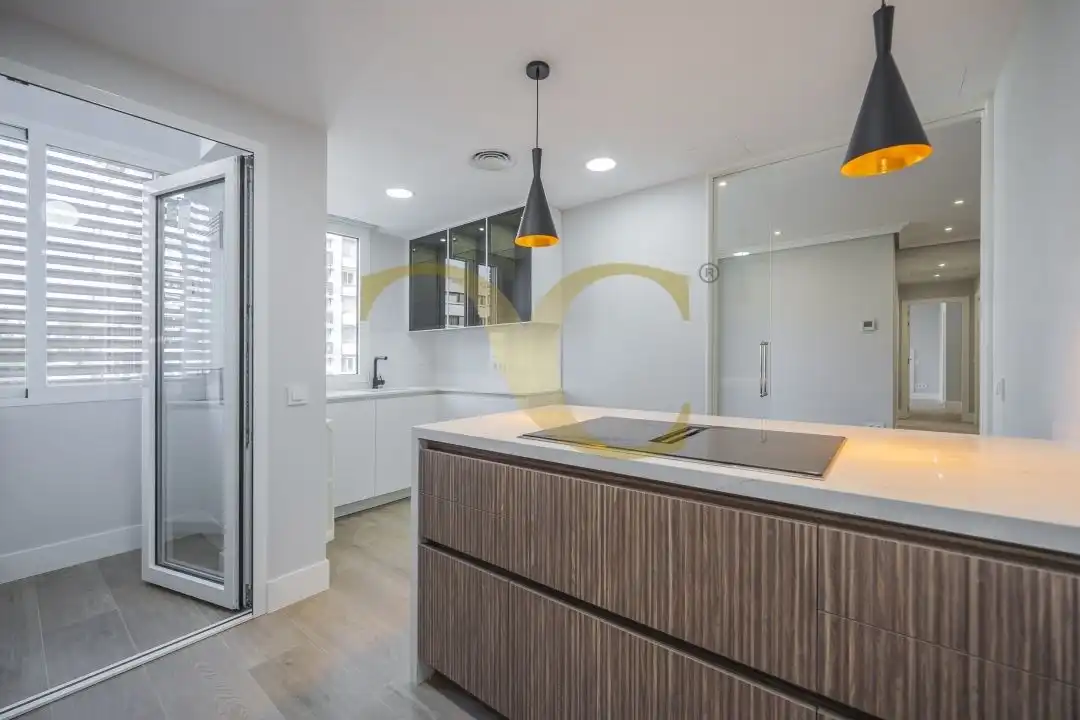 Küche von Wohnung zur Miete in Madrid mit Klimaanlage, Heizung und Privatgarten