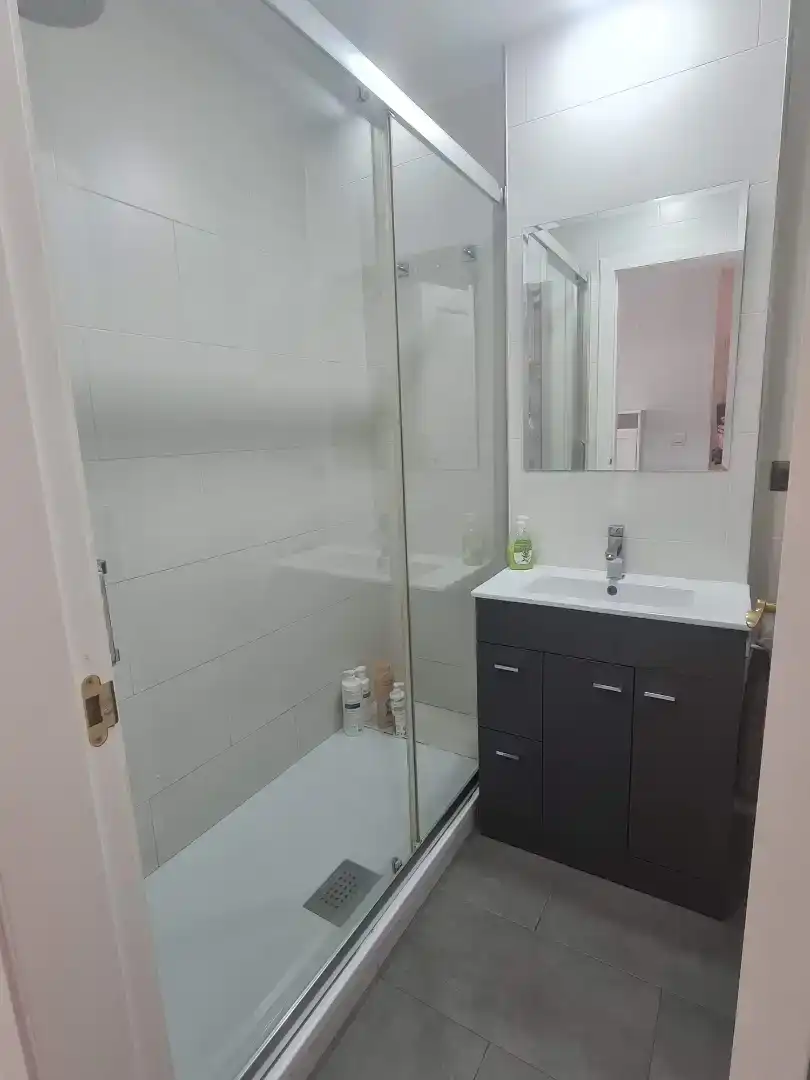 Bathroom of Flat for rent in Islantilla  with Air Conditioner, Private garden and Parquet flooring