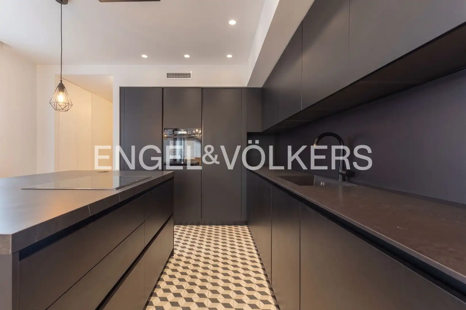 Kitchen of Attic for rent in Valencia  with Air Conditioner, Heating and Terrace