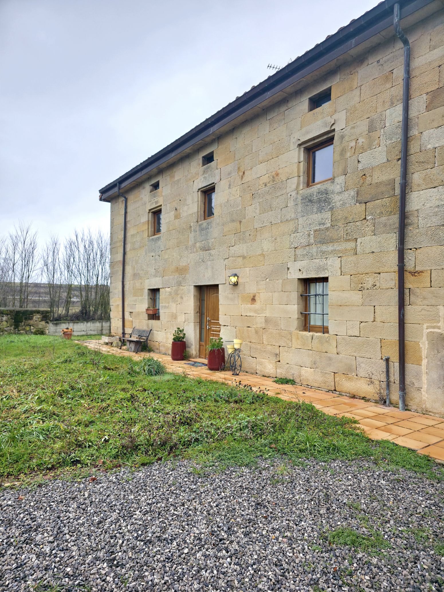 Exterior view of House or chalet for sale in Aguilar de Campoo  with Heating, Private garden and Furnished