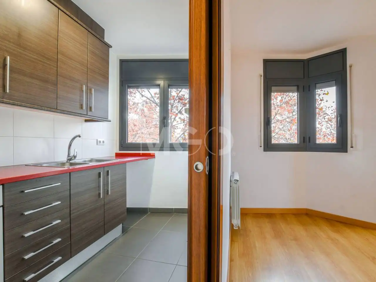 Schlafzimmer von Wohnung zum Verkauf in Manlleu mit Heizung, Parkett und Terrasse