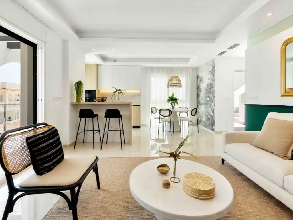 Sala de estar de Ático en venta en Rojales con Aire acondicionado, Jardín privado y Amueblado