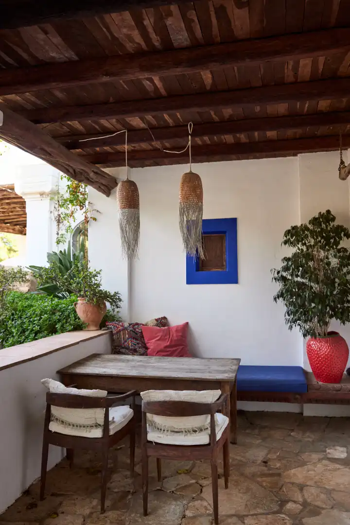 Terrassa de Finca rústica en venda en Sant Joan de Labritja amb Aire condicionat, Jardí privat i Parquet