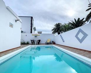 Swimming pool of House or chalet for sale in Teguise  with Air Conditioner, Private garden and Terrace