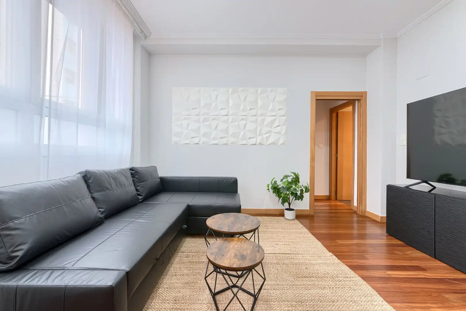 Sala de estar de Apartamento de alquiler en Barakaldo  con Calefacción, Amueblado y Lavadora