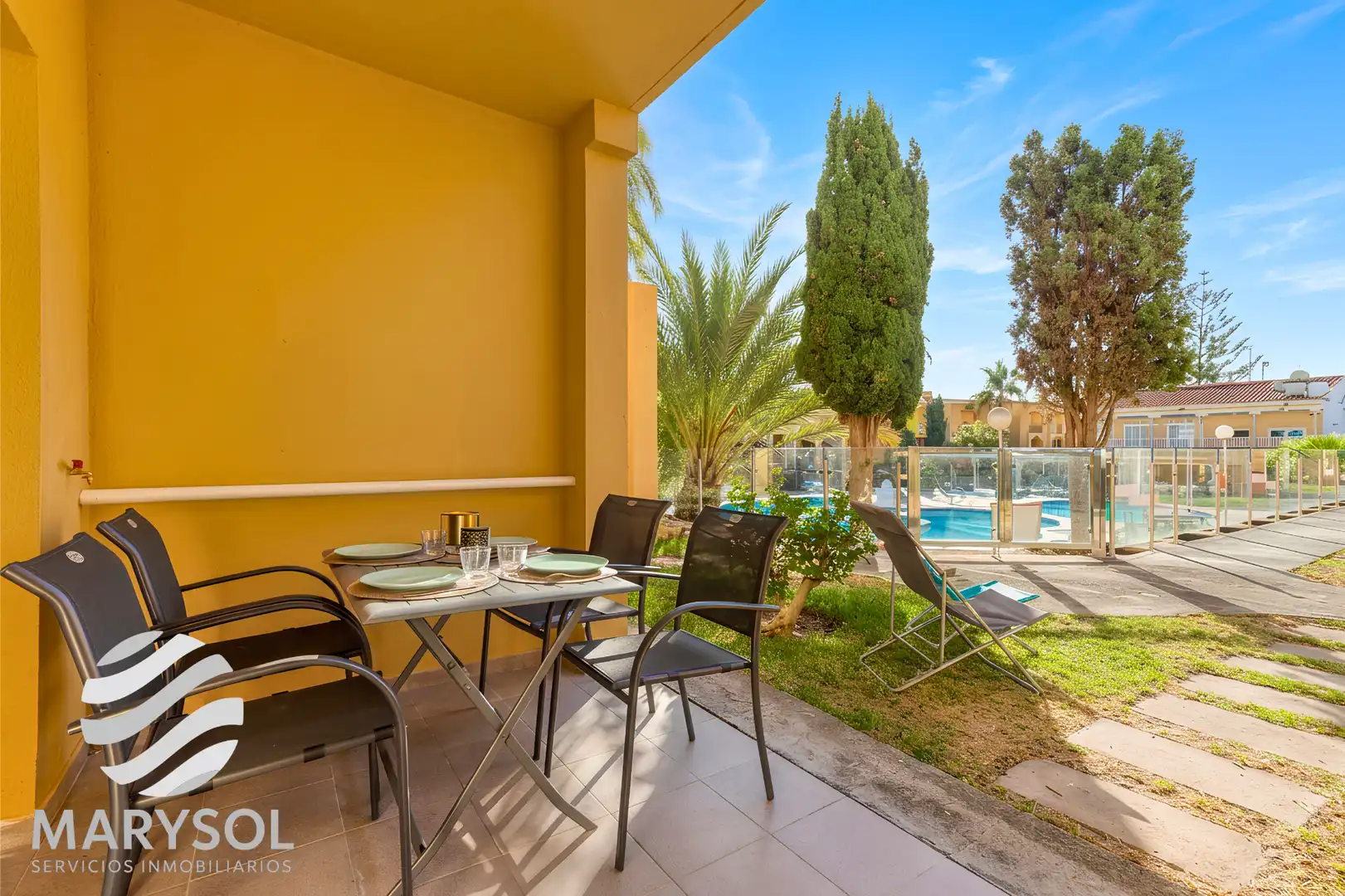 Terrassa de Apartament de lloguer en San Bartolomé de Tirajana amb Terrassa, Moblat i Forn