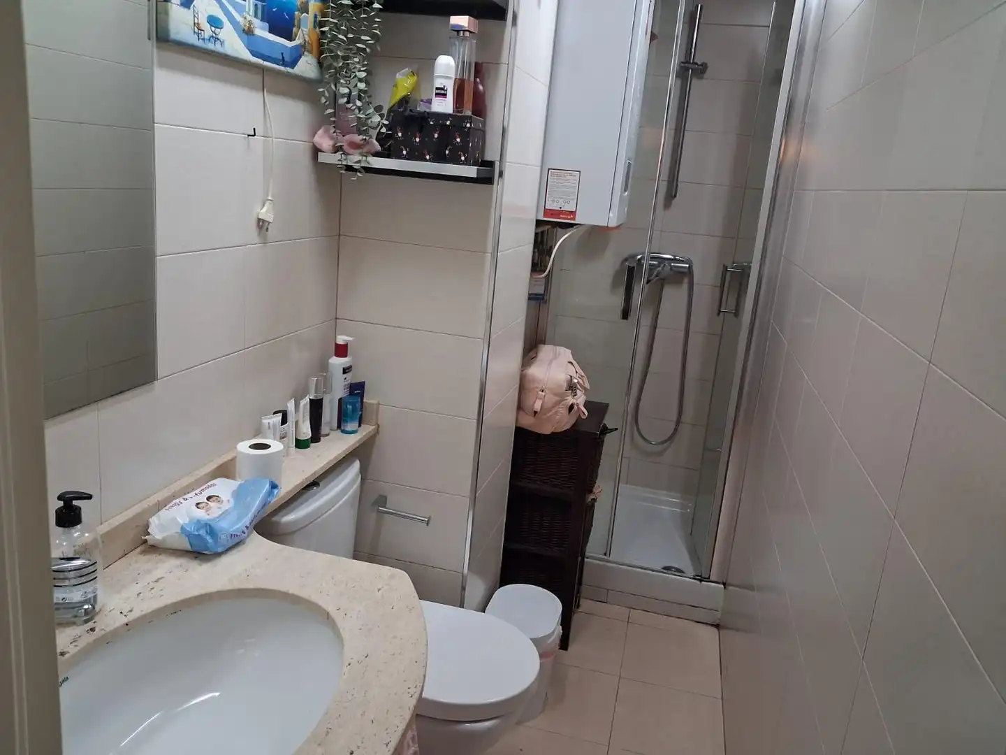 Baño de Apartamento de alquiler en Madrid con Calefacción