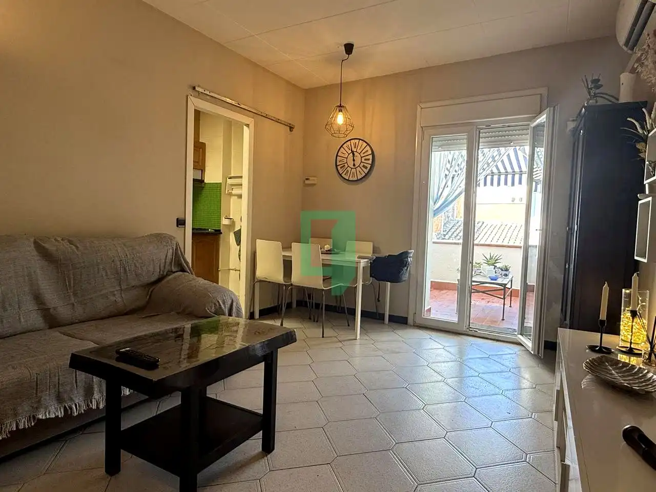 Sala d'estar de Pis en venda en Badalona amb Aire condicionat, Calefacció i Terrassa
