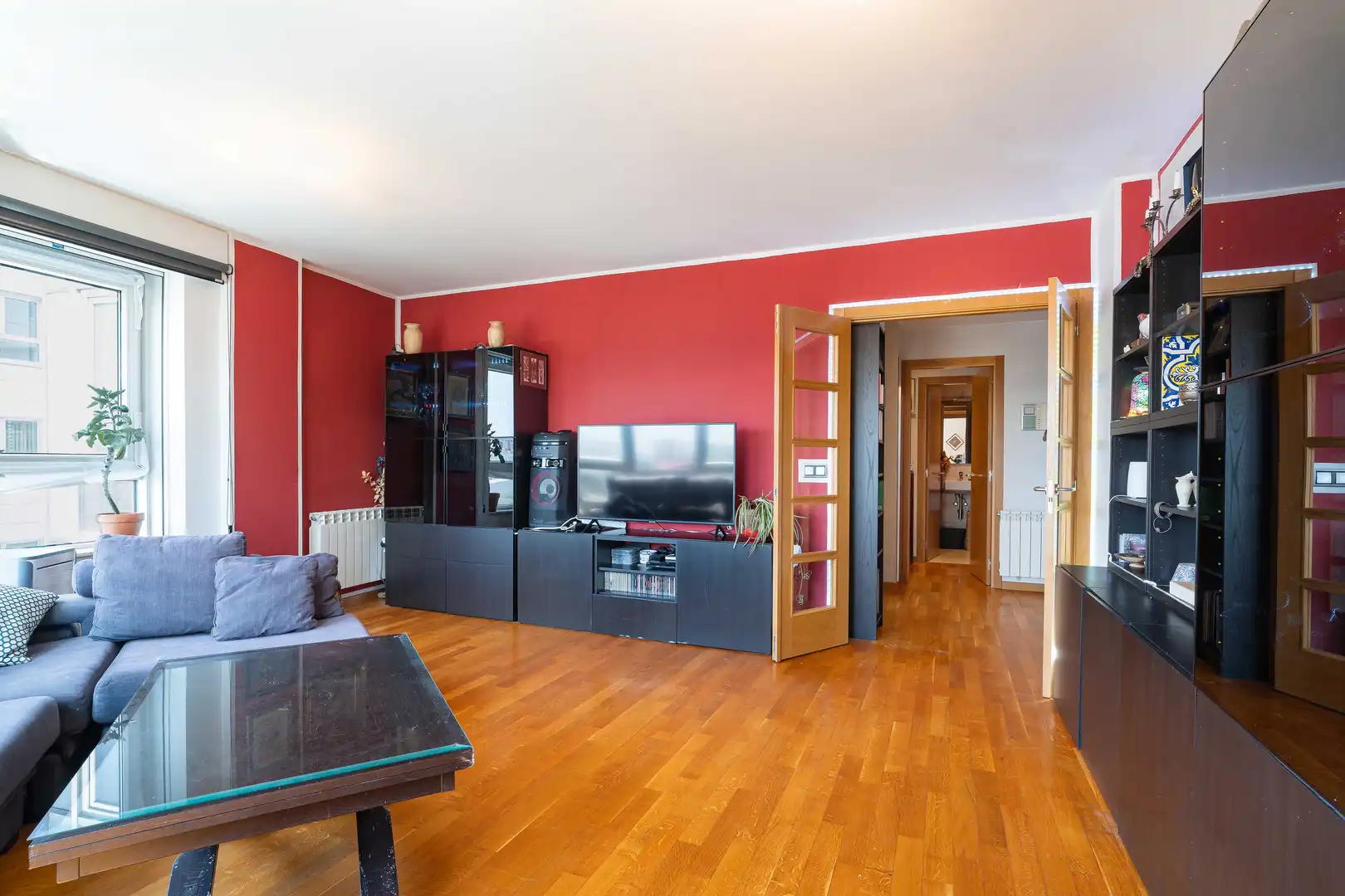 Sala d'estar de Pis en venda en A Coruña Capital  amb Calefacció i Parquet