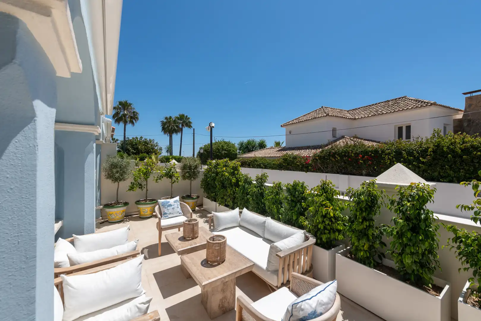 Terraza de Casa o chalet en venta en Marbella con Aire acondicionado, Calefacción y Jardín privado