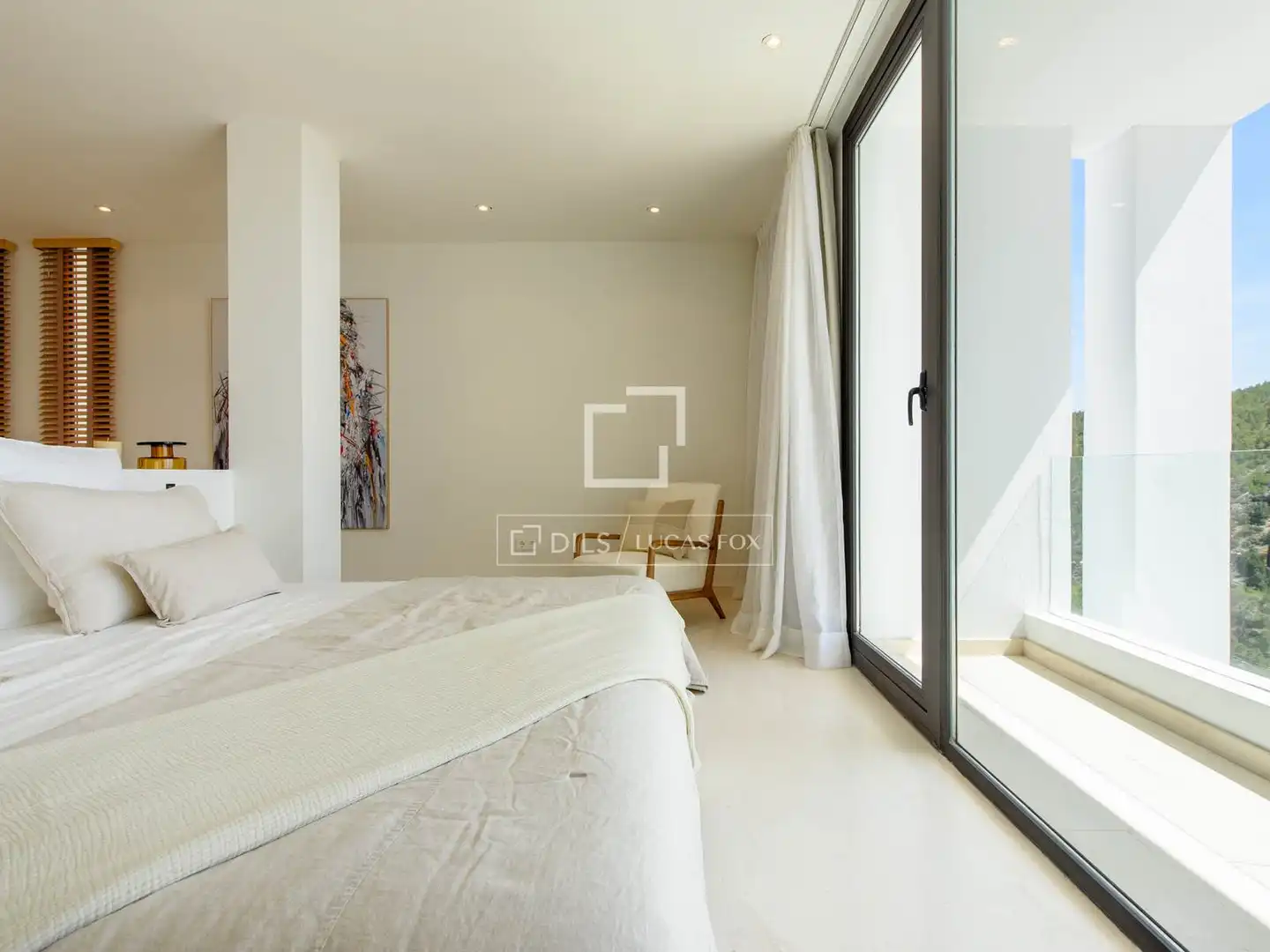 Bedroom of Houses for sale in Santa Eulària des Riu  with Air Conditioner and Swimming Pool
