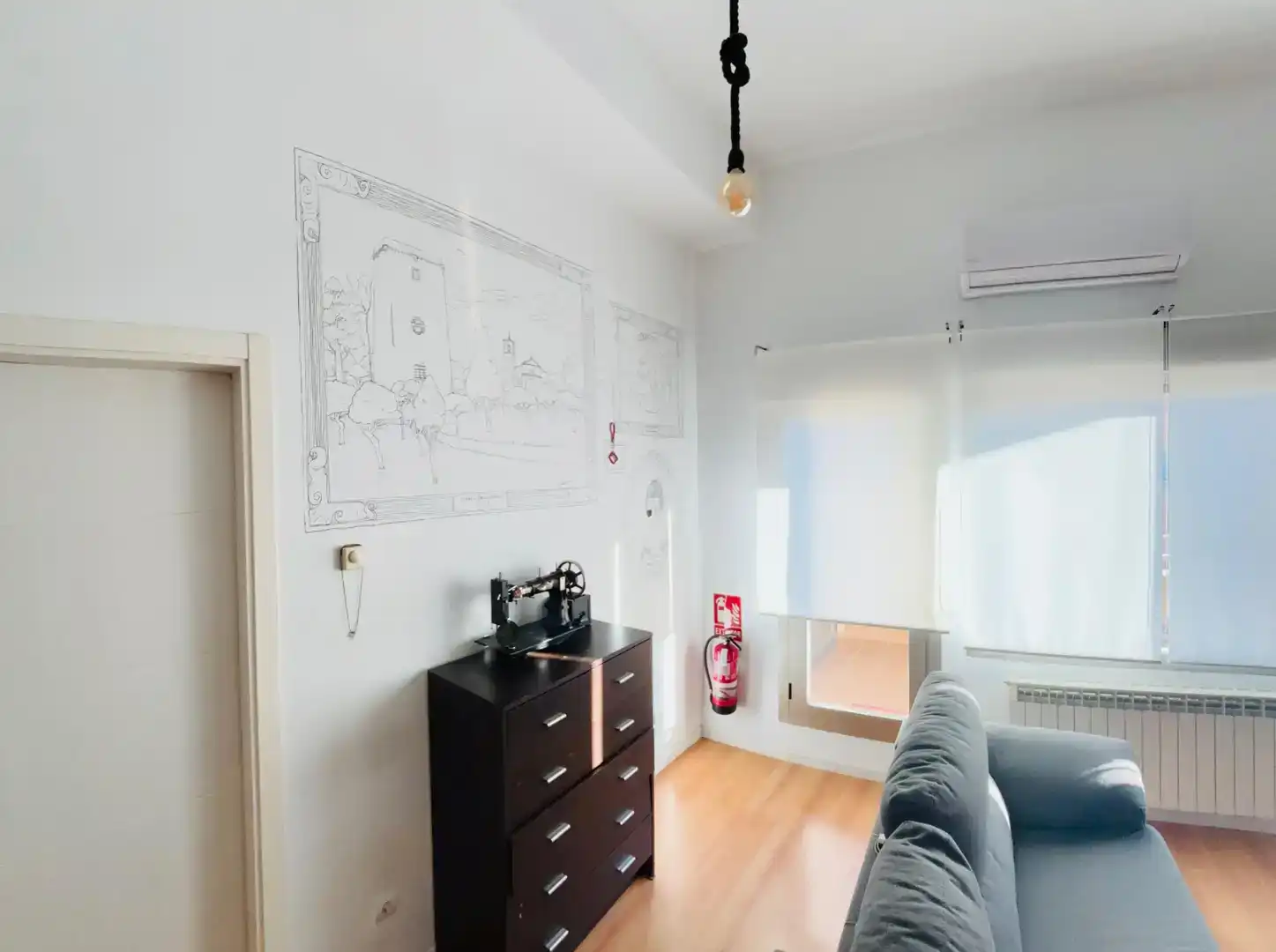 Wohnzimmer von Wohnung zum Verkauf in Pinto mit Klimaanlage und Balkon