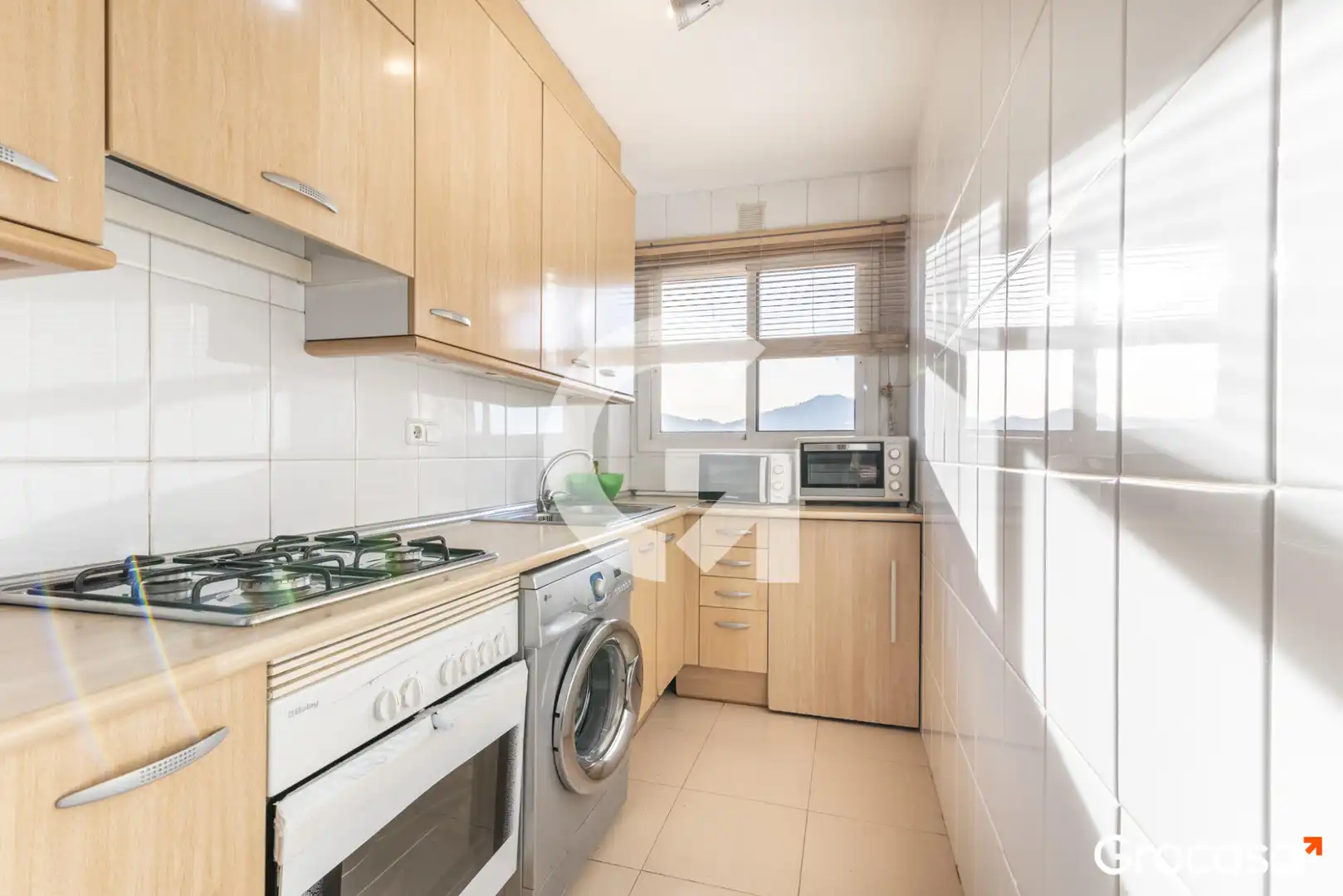 Kitchen of Flat for sale in Sant Feliu de Llobregat  with Air Conditioner, Heating and Furnished