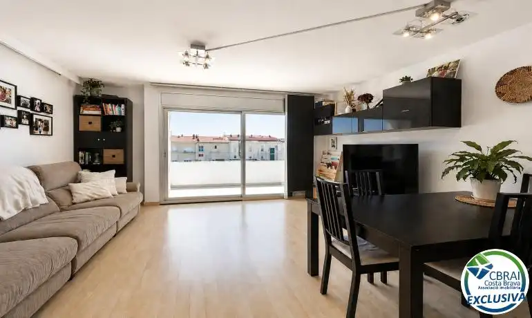 Sala d'estar de Àtic en venda en Roses amb Aire condicionat, Calefacció i Terrassa