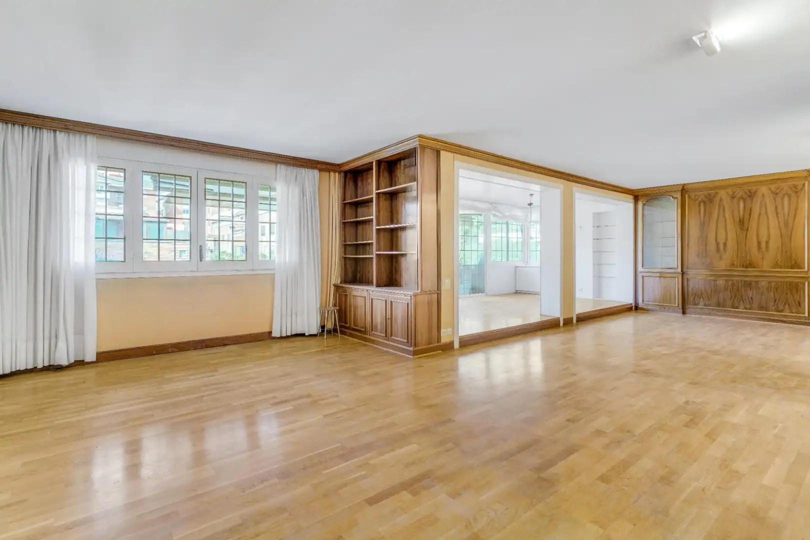 Wohnzimmer von Maisonette zum Verkauf in Barcelona mit Klimaanlage, Parkett und Terrasse
