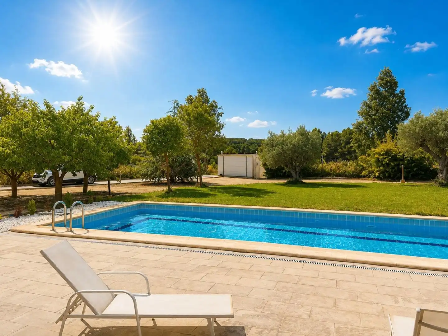 Piscina de Casa o xalet en venda en Almansa amb Calefacció, Terrassa i Piscina