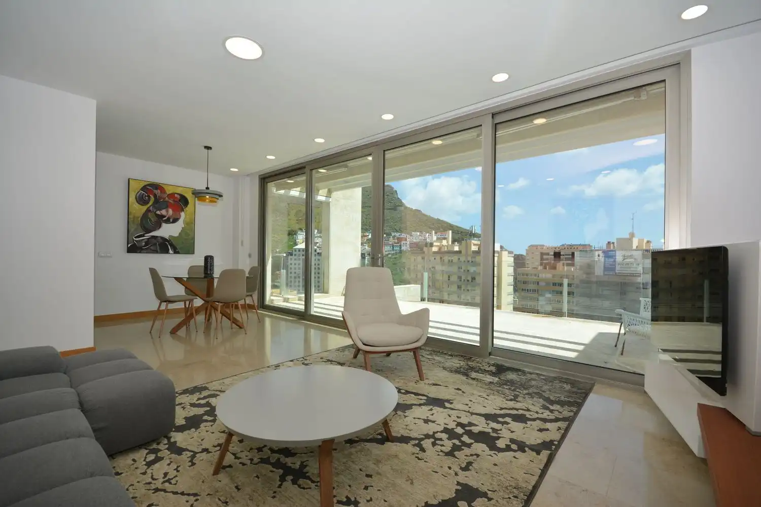 Sala de estar de Piso en venta en Santa Cruz de Tenerife con Aire acondicionado y Terraza