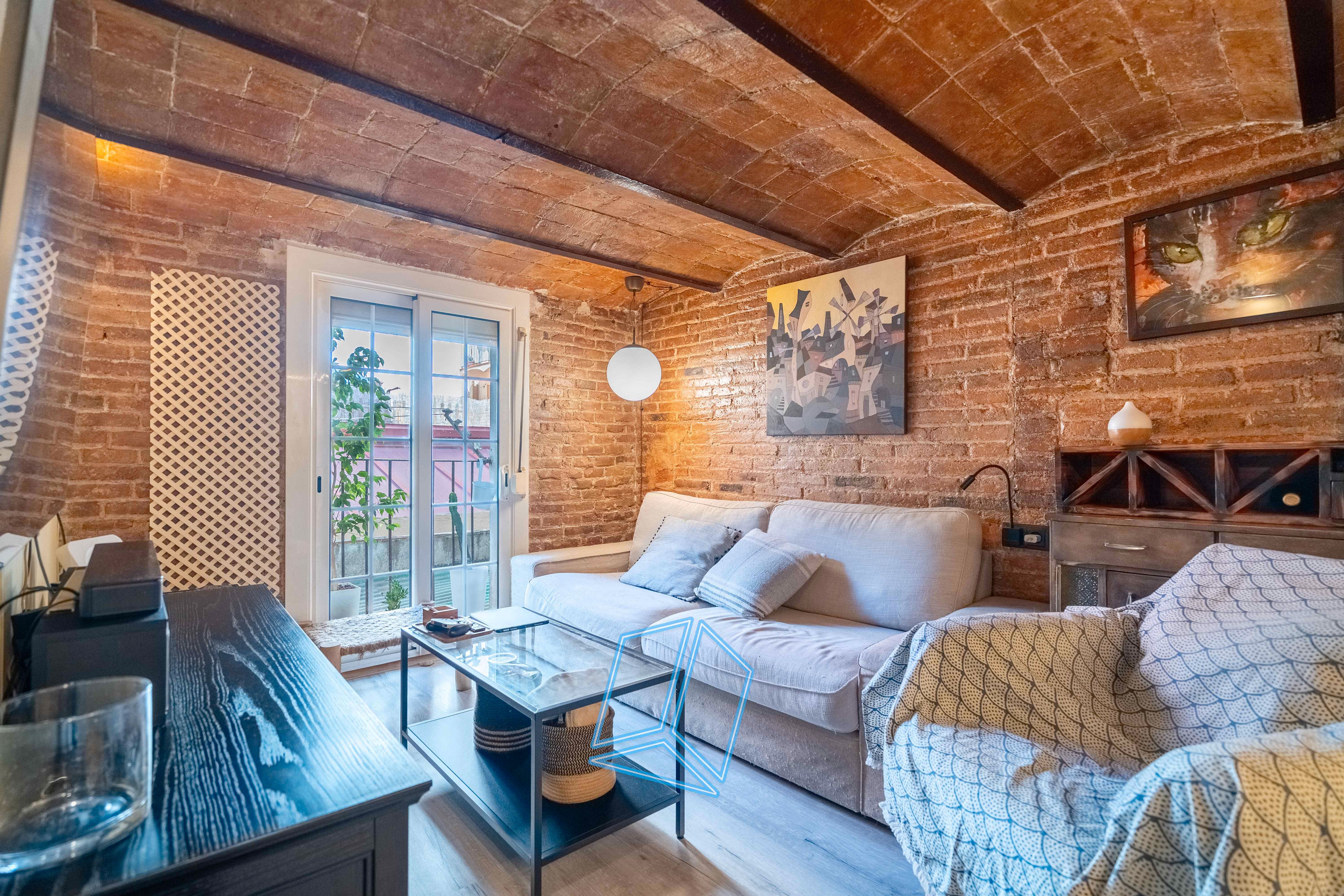 Sala d'estar de Pis en venda en  Barcelona Capital