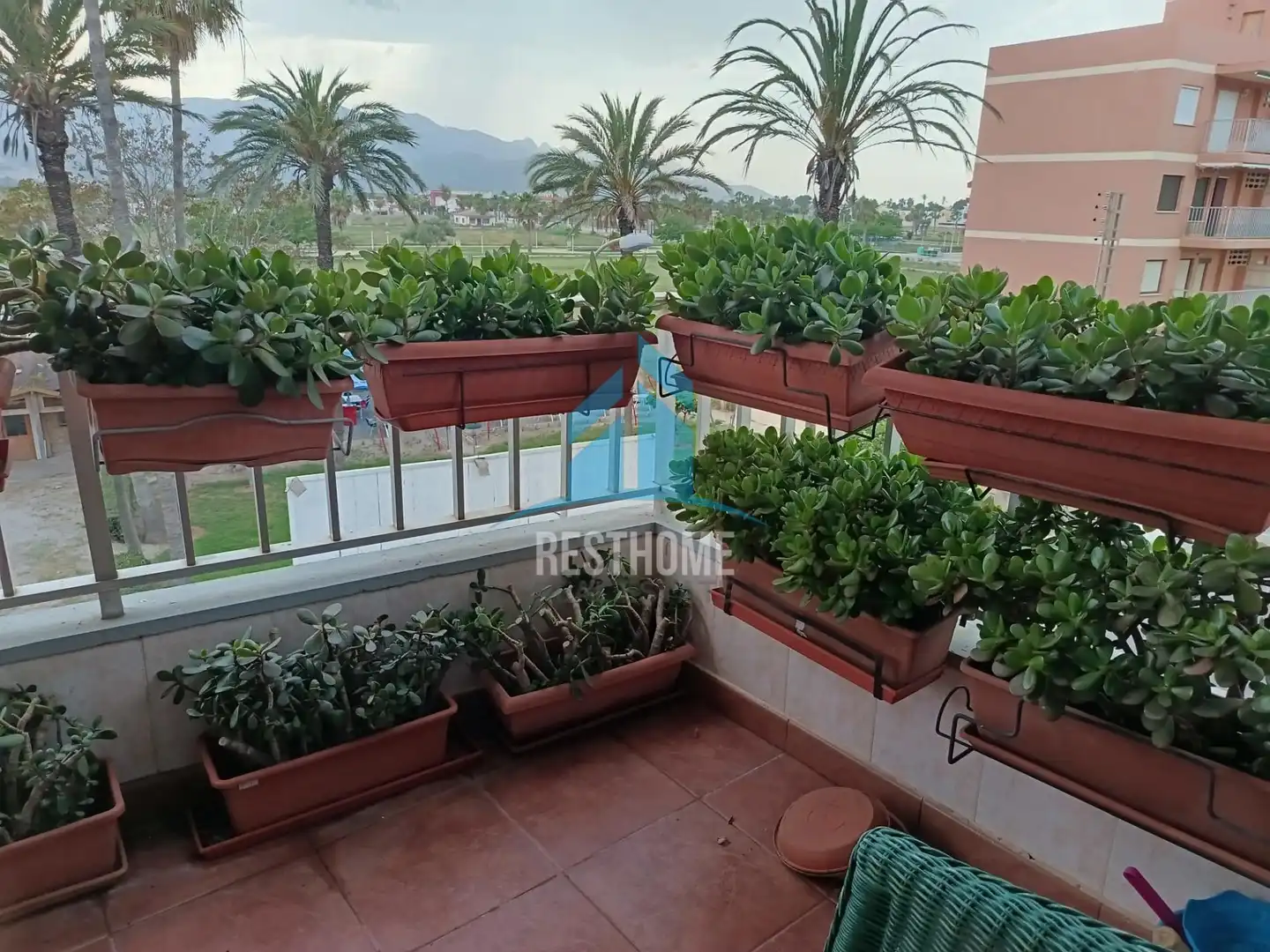 Terrace of Flat for rent in Tavernes de la Valldigna  with Air Conditioner, Heating and Terrace