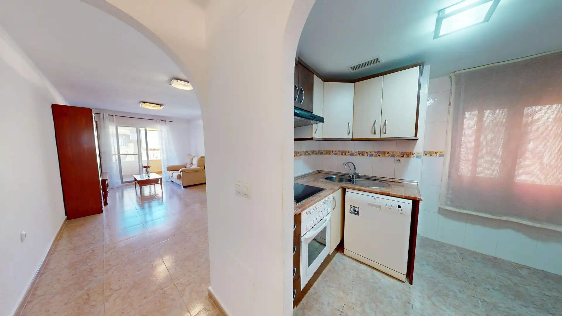 Cocina de Piso en venta en Los Alcázares con Aire acondicionado, Terraza y Amueblado