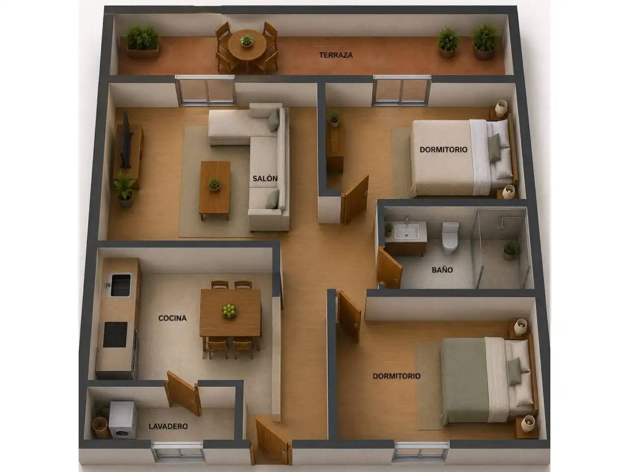 Apartments for sale in Ayamonte  with Air Conditioner, Terrace and Furnished