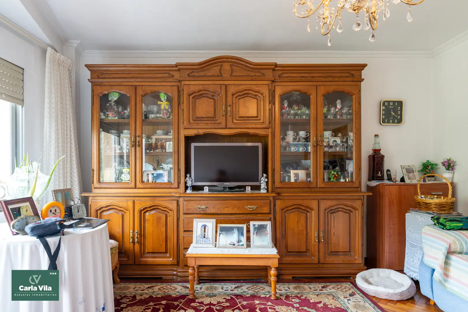 Sala de estar de Piso en venta en Lugo con Calefacción, Parquet y Terraza