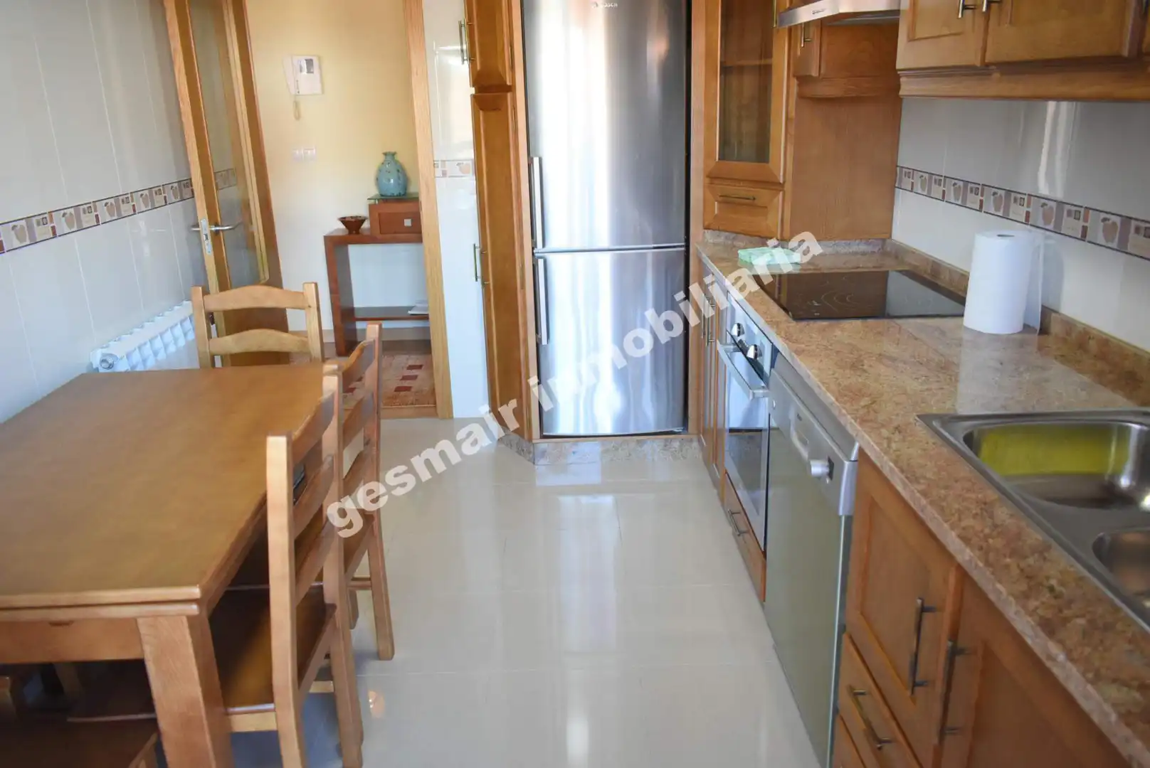 Kitchen of Flat for rent in Poio  with Heating, Parquet flooring and Terrace