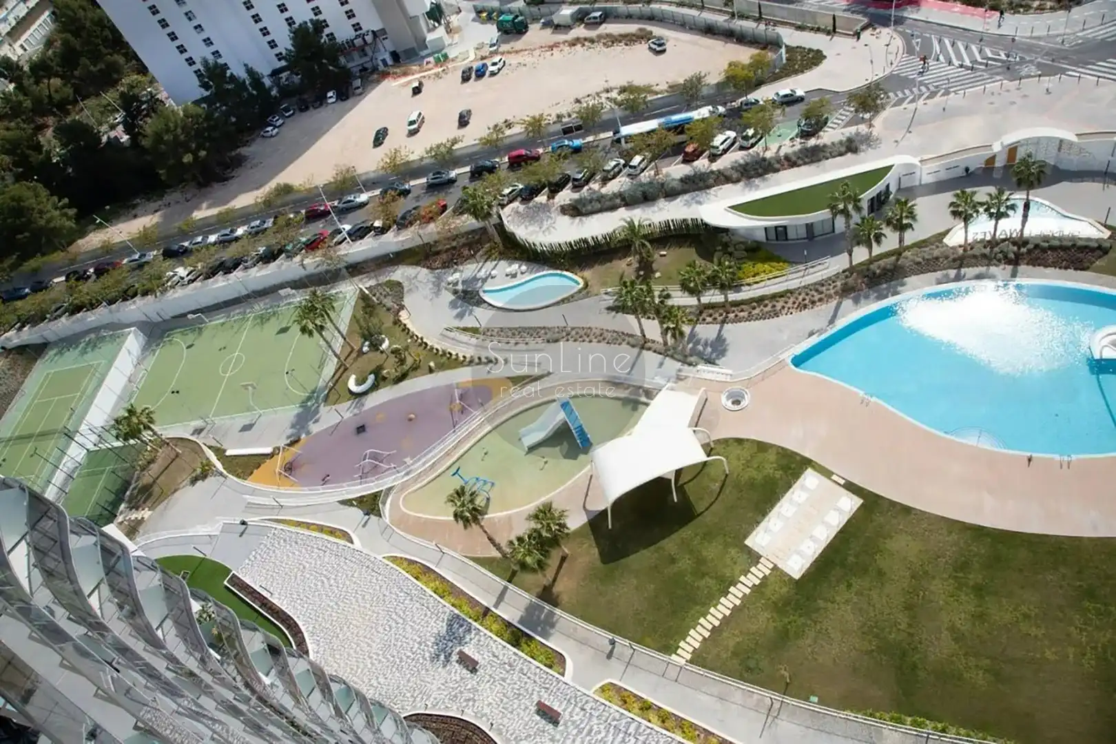 Schwimmbecken von Wohnung zum Verkauf in Benidorm mit Möbliert, Balkon und Whirlpool