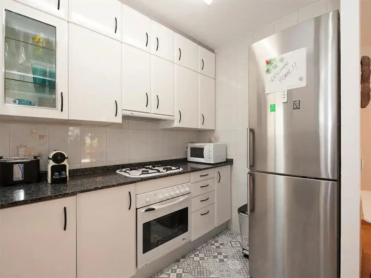 Küche von Wohnung zur Miete in Castelldefels mit Klimaanlage, Schwimmbad und Balkon