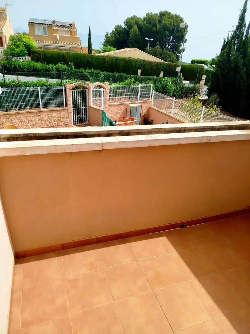 Balcony of Detached homes for sale in La Nucia  with Air Conditioner, Heating and Private garden