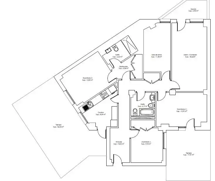 Piso en venta en Avenida ALIERTA, CESAREO, 42, Parque Miraflores