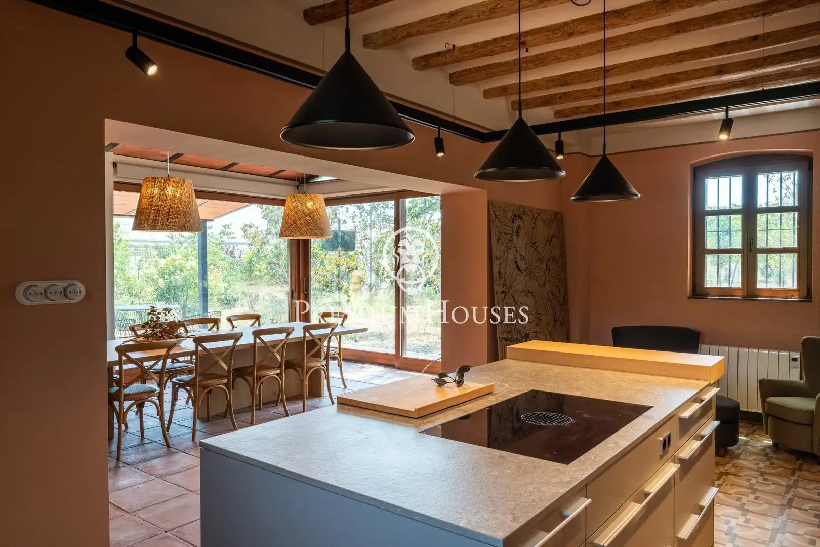 Cuina de Casa o xalet en venda en Riudoms amb Aire condicionat, Calefacció i Jardí privat