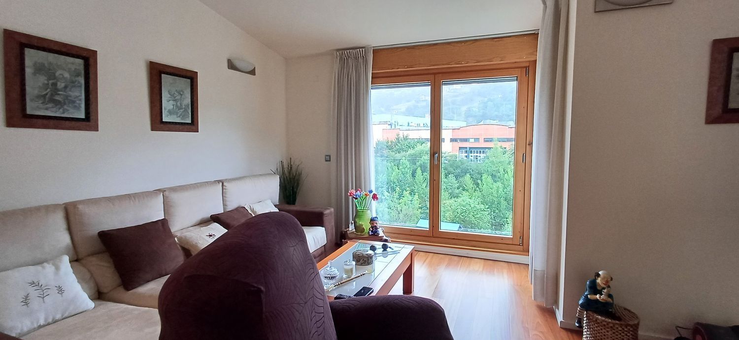 Sala d'estar de Casa o xalet en venda en San Martín del Rey Aurelio amb Calefacció, Terrassa i Traster