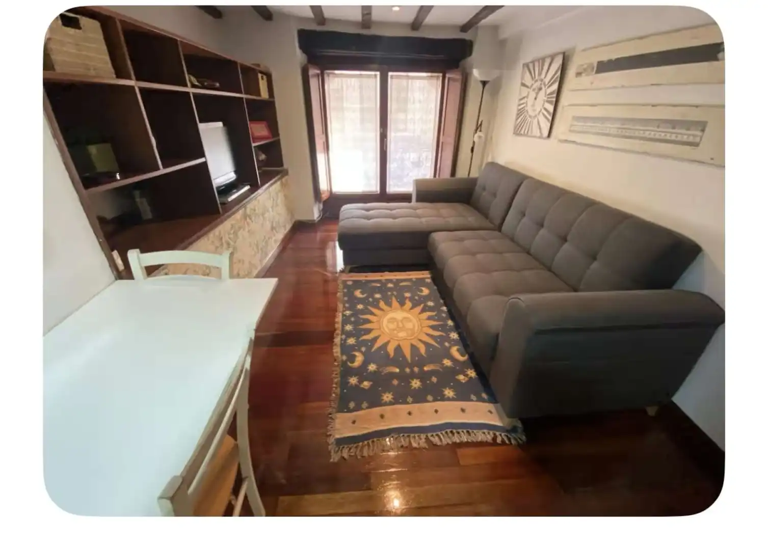 Sala de estar de Apartamento para compartir en Bilbao  con Aire acondicionado, Terraza y Amueblado