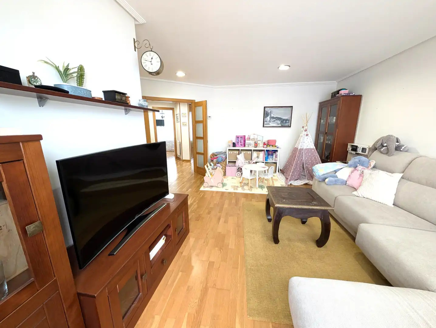 Sala de estar de Piso en venta en Narón con Amueblado