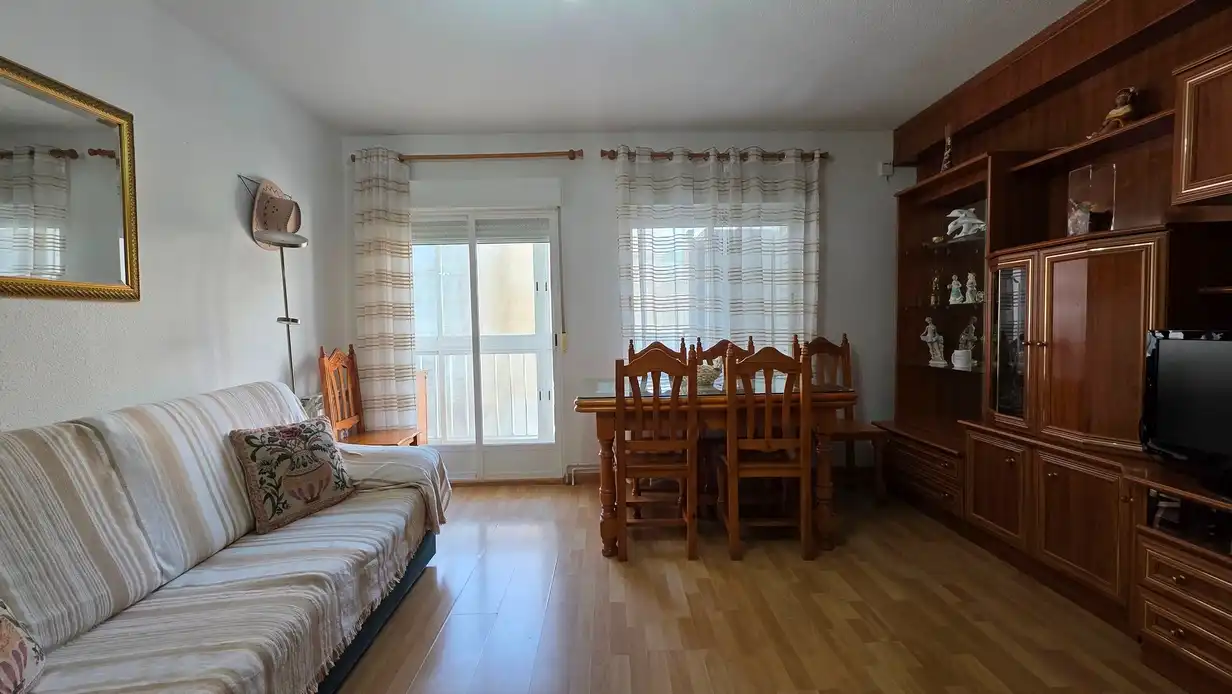 Living room of Flat for rent in Madrid  with Heating, Terrace and Furnished