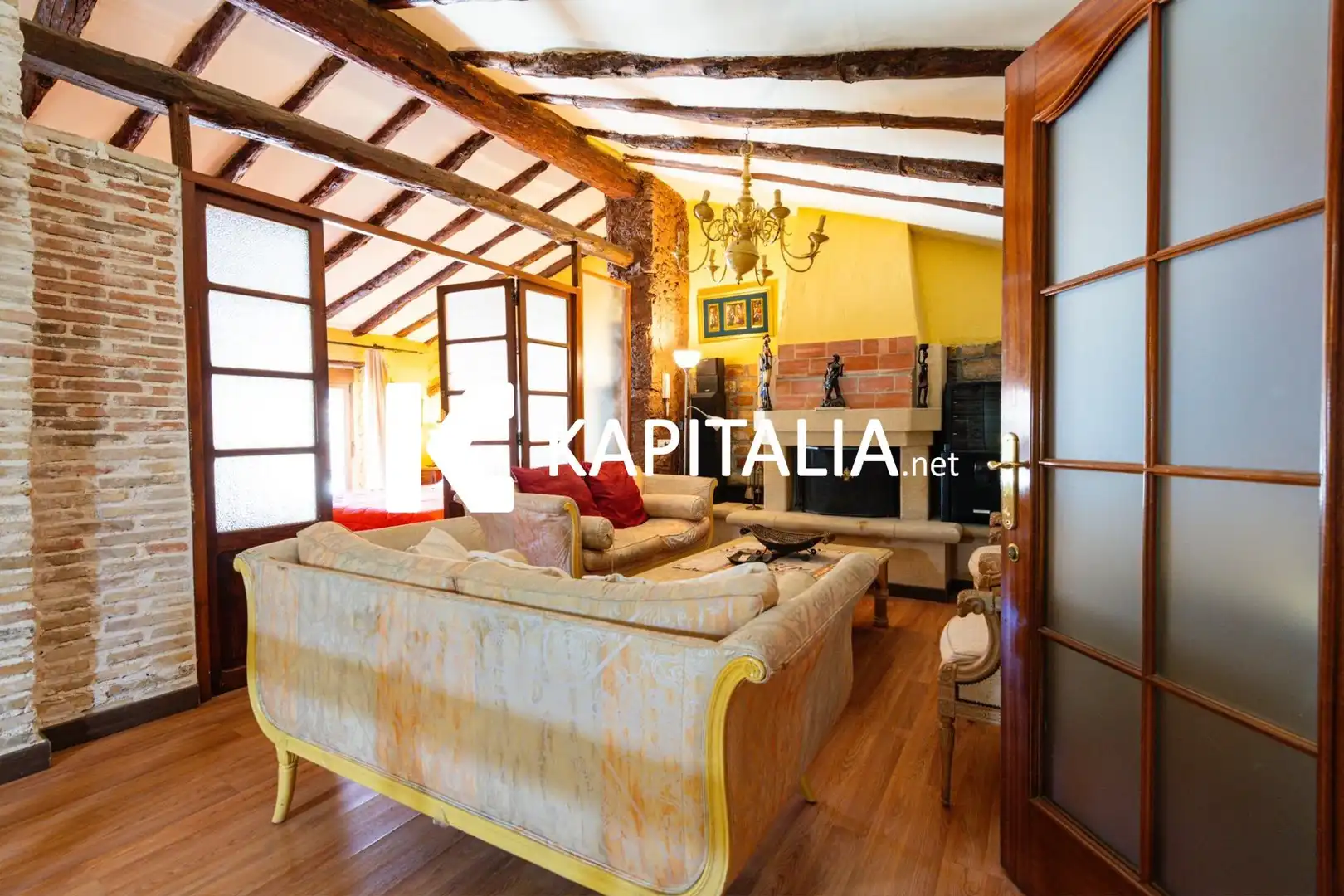 Sala de estar de Finca rústica en venta en Ontinyent con Aire acondicionado, Jardín privado y Balcón