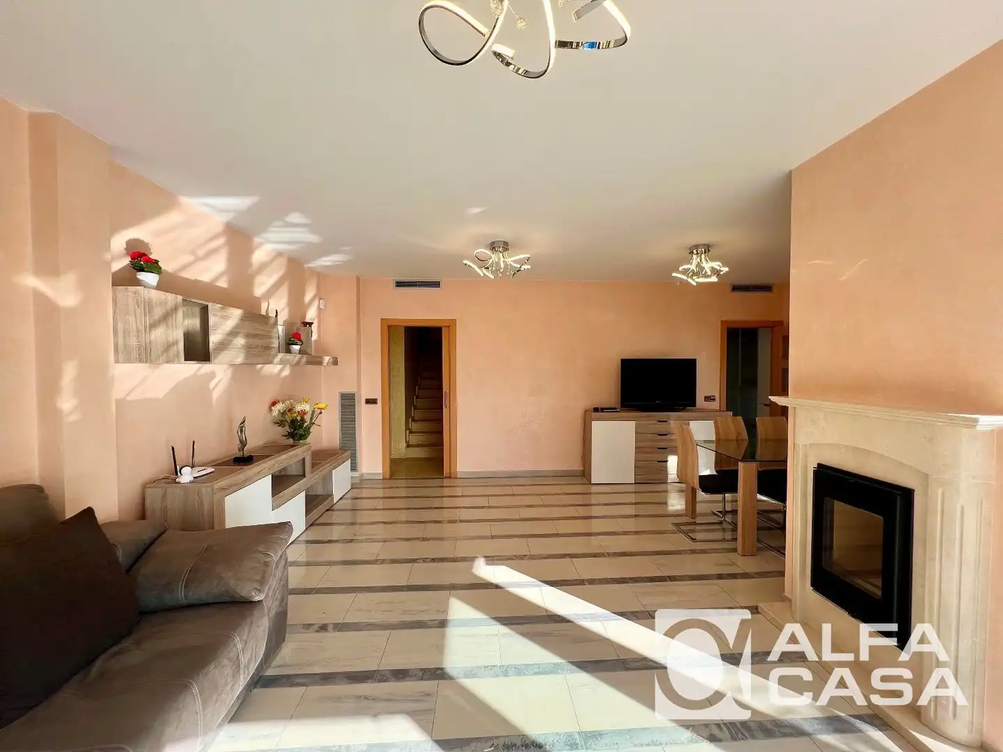 Sala d'estar de Casa o xalet en venda en Lloret de Mar amb Aire condicionat, Calefacció i Terrassa