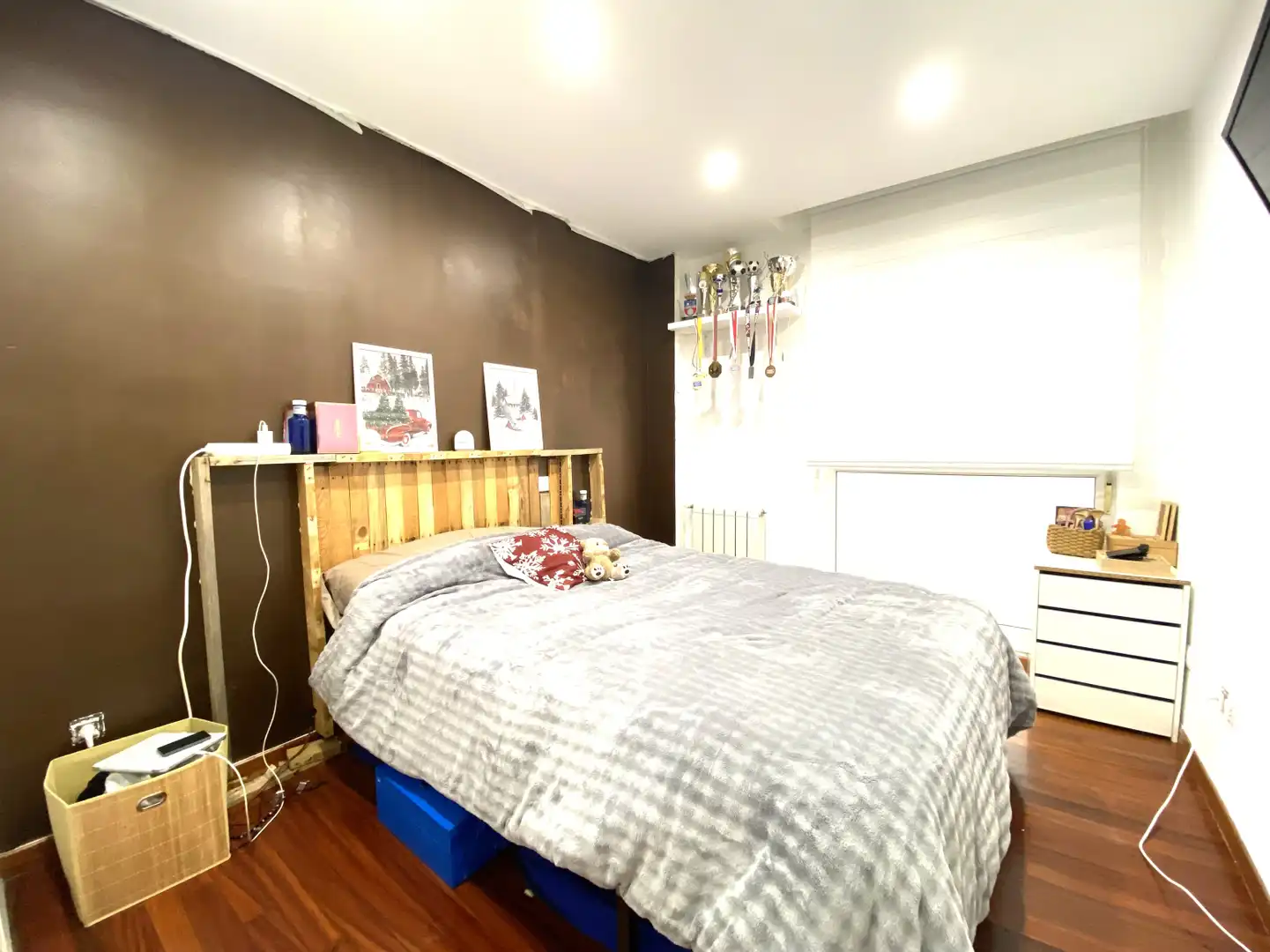 Bedroom of Flat for sale in Cartes  with Heating, Parquet flooring and Balcony