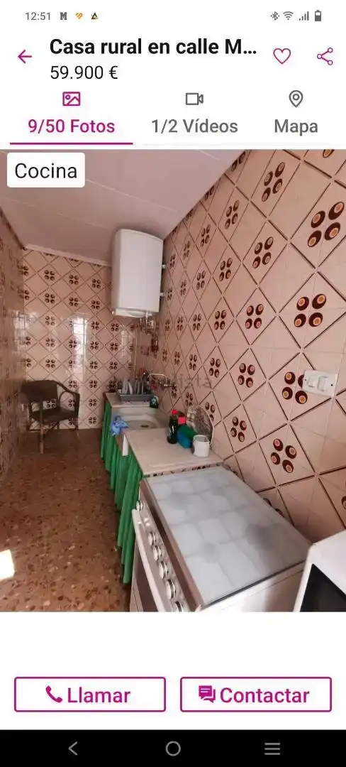 Cocina de Finca rústica en venta en Albalatillo, Huesca