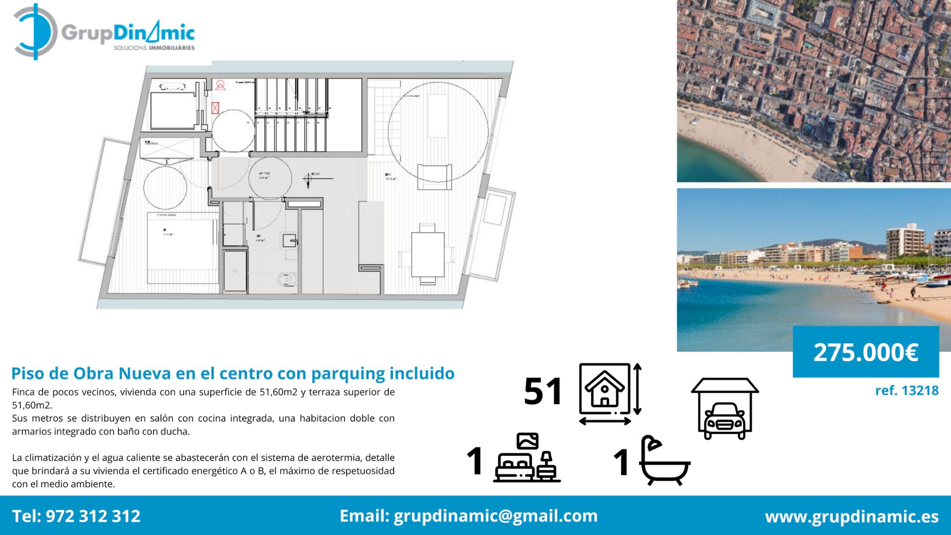 Flat for sale in Palamós  with Air Conditioner, Heating and Terrace