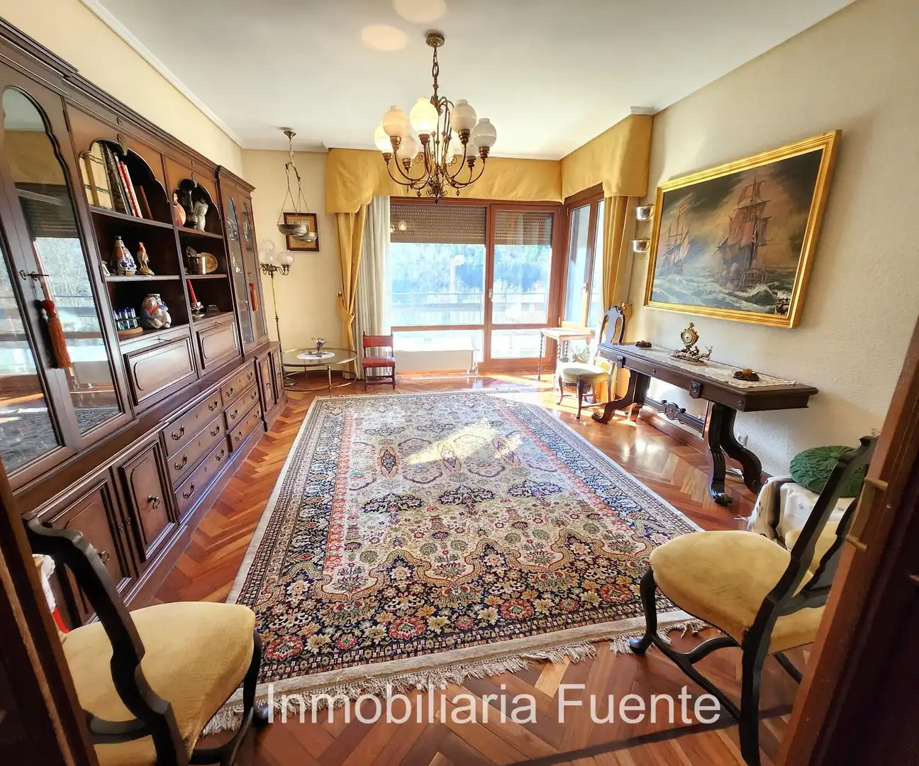 Sala de estar de Casa o chalet en venta en Zalla  con Calefacción, Jardín privado y Terraza
