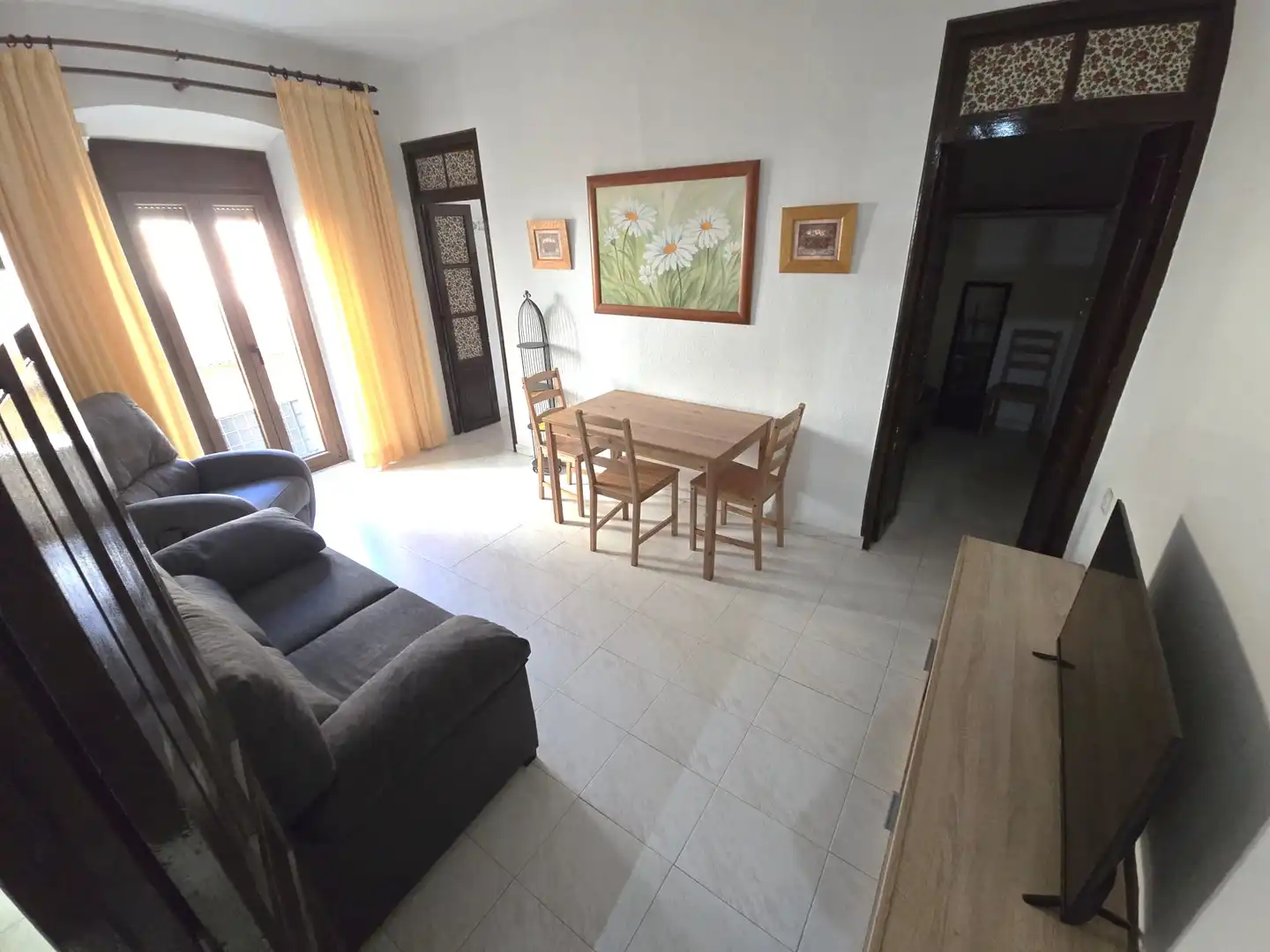 Sala de estar de Piso de alquiler en Cáceres con Aire acondicionado y Amueblado